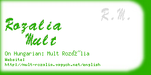 rozalia mult business card